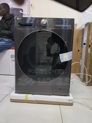 LG 12/8kg F4V9BDP2EE Front Load Washer Dryer- Black