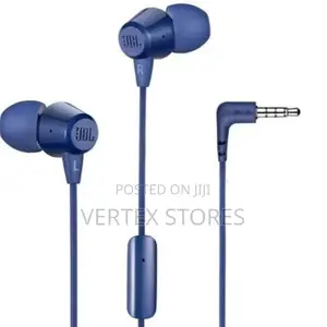 JBL T50HI Wired in-Ear Headphones – Blue