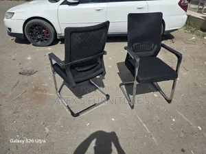 U Legs Metallic Stand Office Chairs 