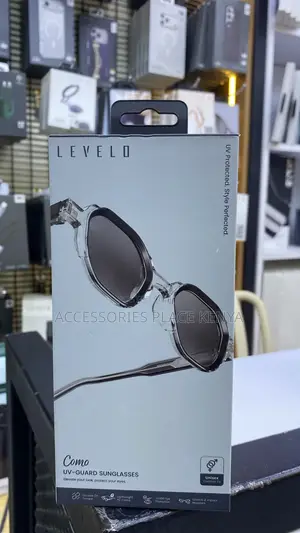 Levelo Como Octagon-Shaped Frame UV400 Lens Sunglasses With Pouch