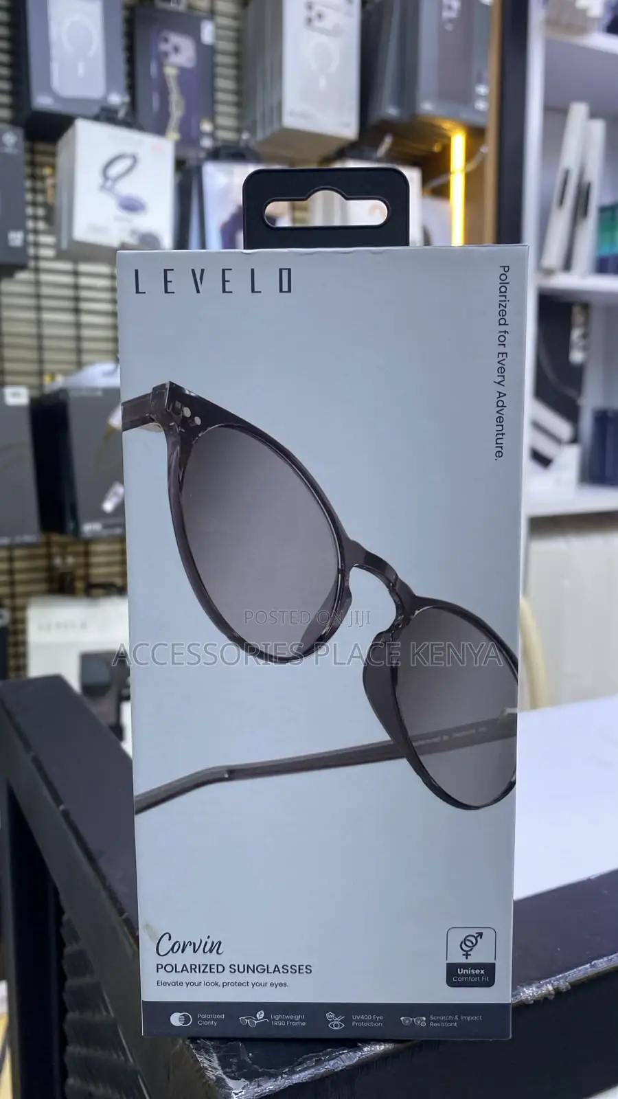 Levelo Corvin Round- Shaped Frame Polarized Lens Sunglasses