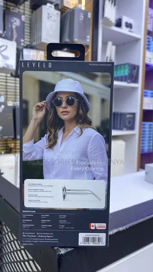 Levelo Sicily Round- Shaped Polarized Lens Sunglasses With Pouch