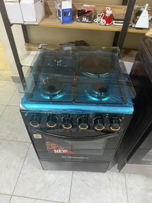 ElectroMate 50x55 Free Standing Gas Cooker – 3 Gas Burners,Hot Plate