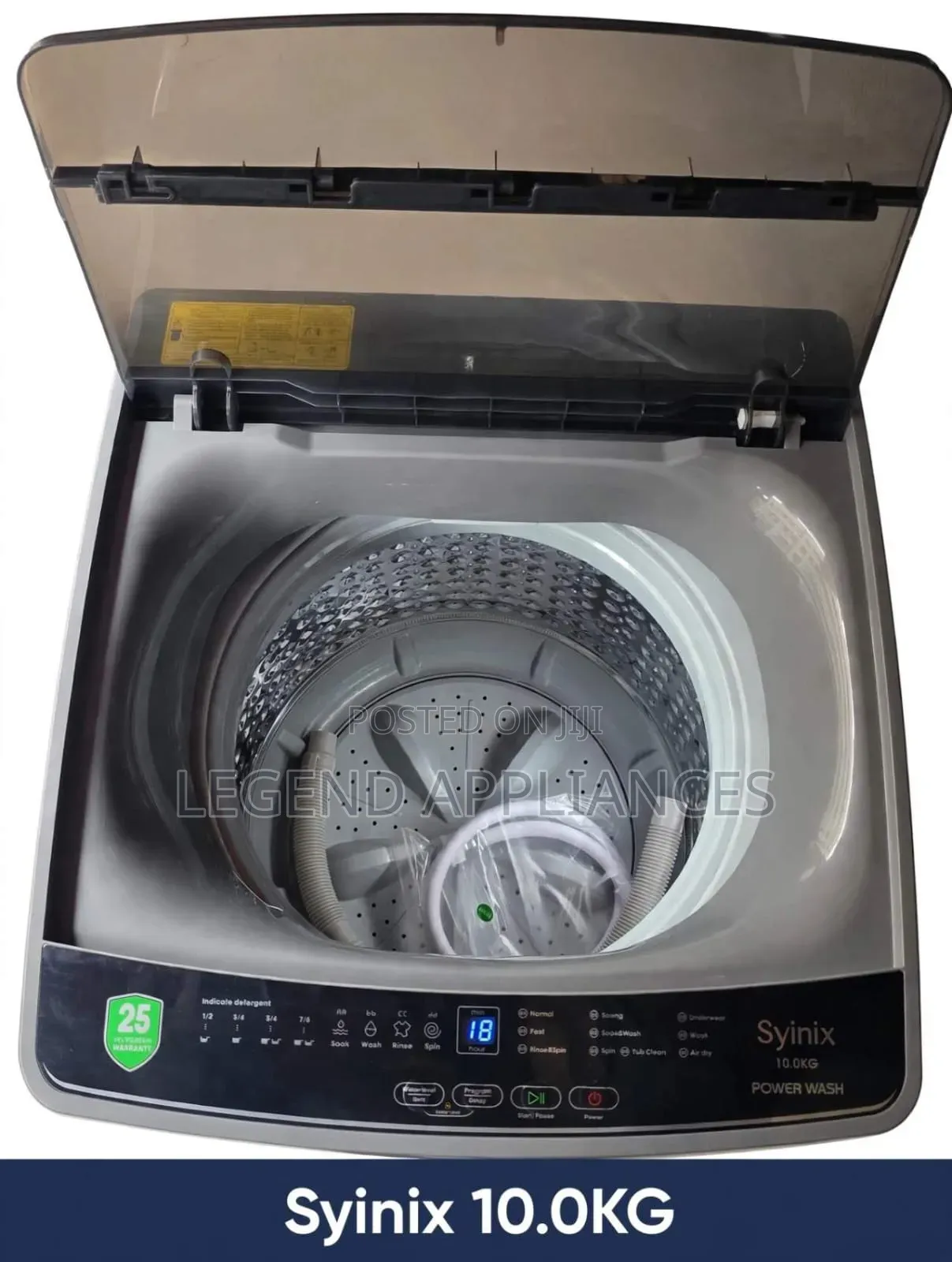 Syinix 10Kg Top Load Fully Automatic Washing Machine