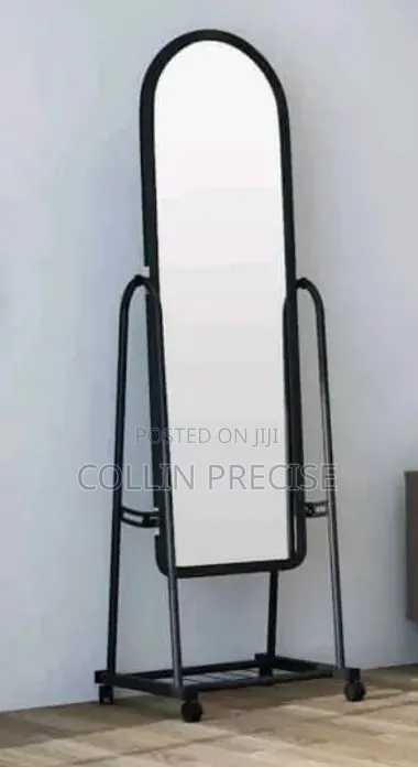 Full Length Dressing Mirror With Wheels and Shoes Rack