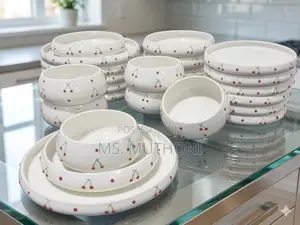 24 Piece Chubby Cherries Bavaria Dinnerware Set