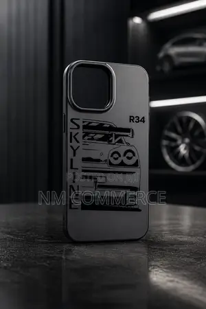 Premium Skyline R34 Phone Case | Automotive Edition | Black Gunmetal