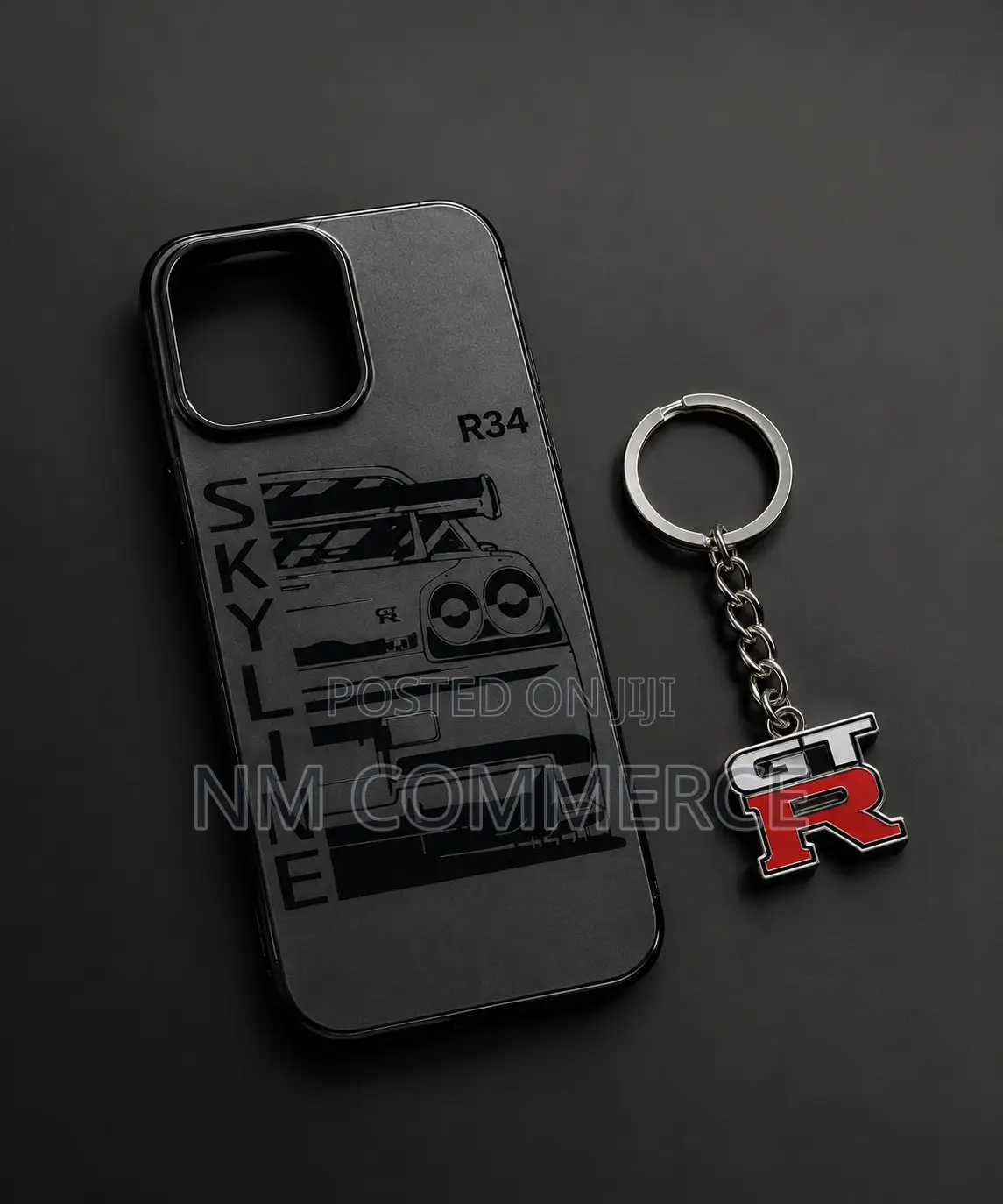 Premium Skyline R34 Phone Case | Automotive Edition | Black Gunmetal