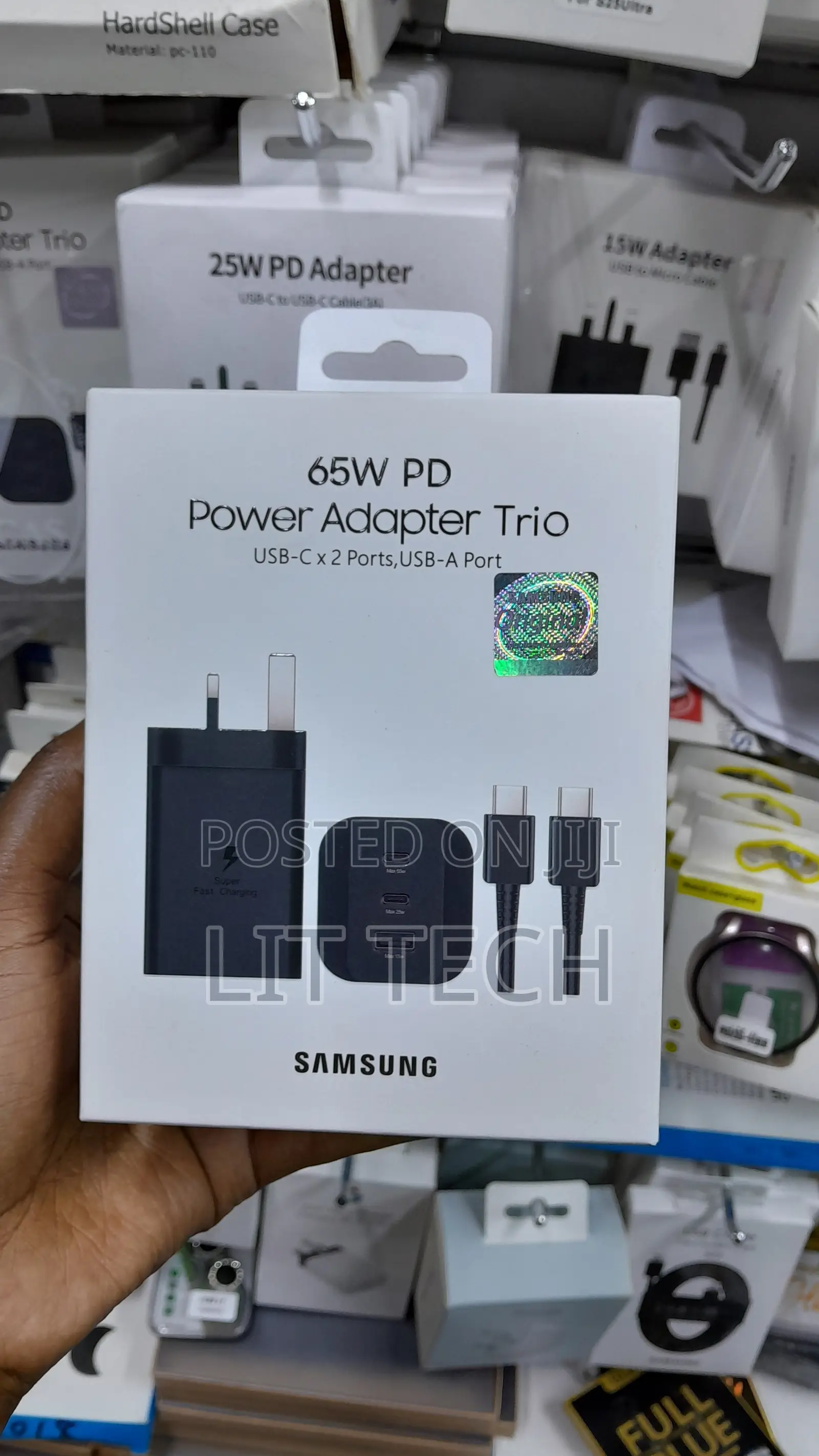 Samsung 65W Trio Super Fast Charger With 1m Cable- 3 Ports