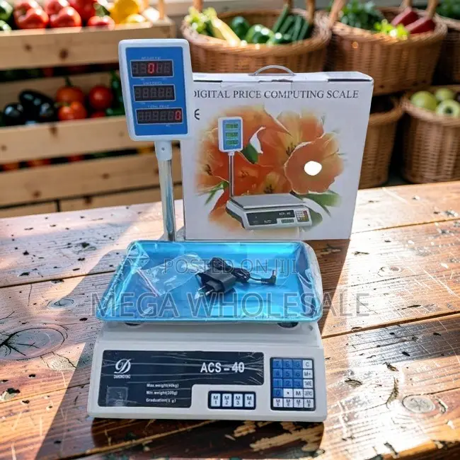 Efficient Retail ACS 40 Digital Weighing Scale With Stable Platform