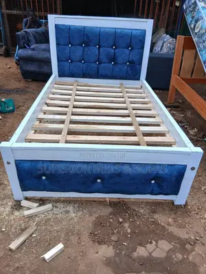 4x6 Blue Panel Mock Bed: Pay on Delivery