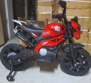 Kids' Electric Ride-on Motorbike With Training Wheels(2-10yrs).