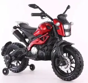 Kids' Electric Ride-on Motorbike With Training Wheels(2-10yrs).