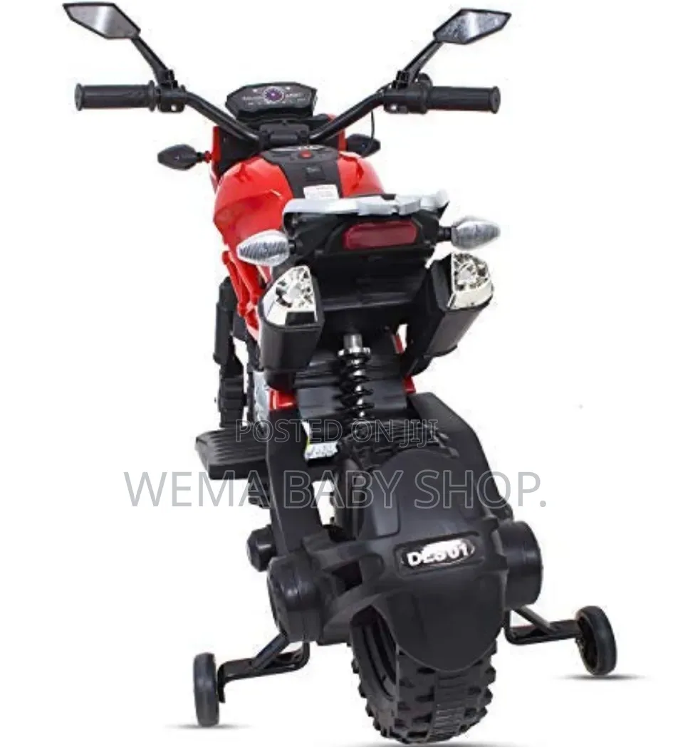 Kids' Electric Ride-on Motorbike With Training Wheels(2-10yrs).