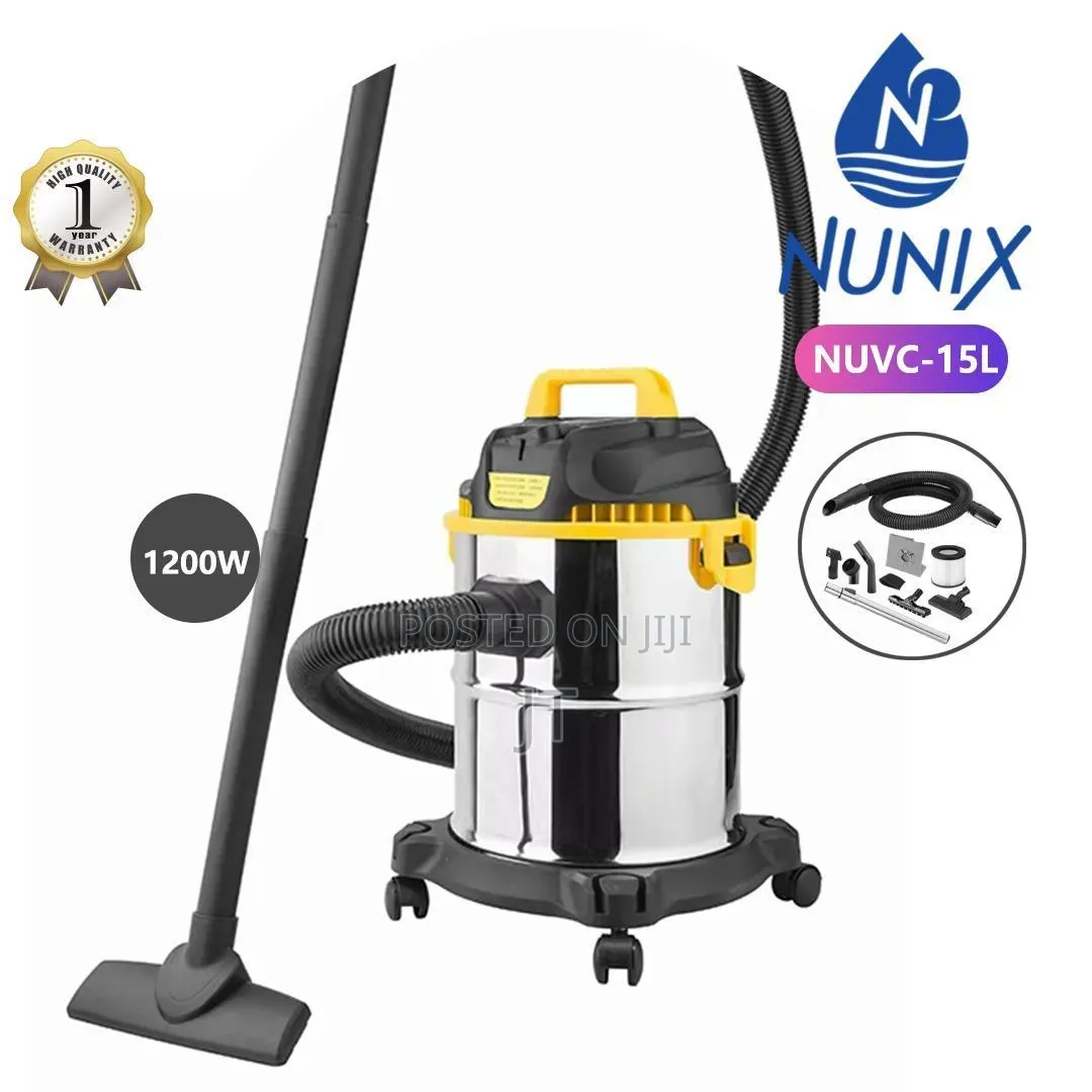 Nunix Wet Dry Vacuum Cleaner (Model NUVC-15L)