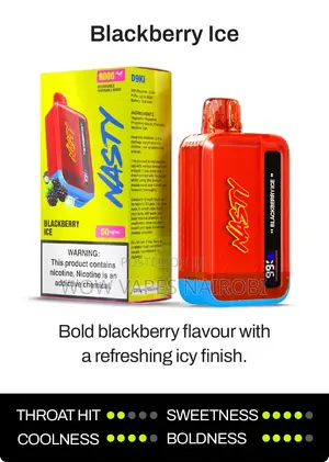 Nasty 9000 Puffs Blueberry Ice Rechargeable Vapes