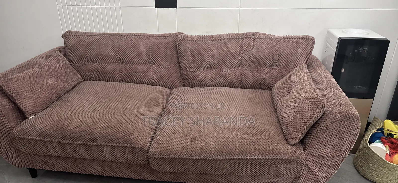 Pink Velvet Sofa