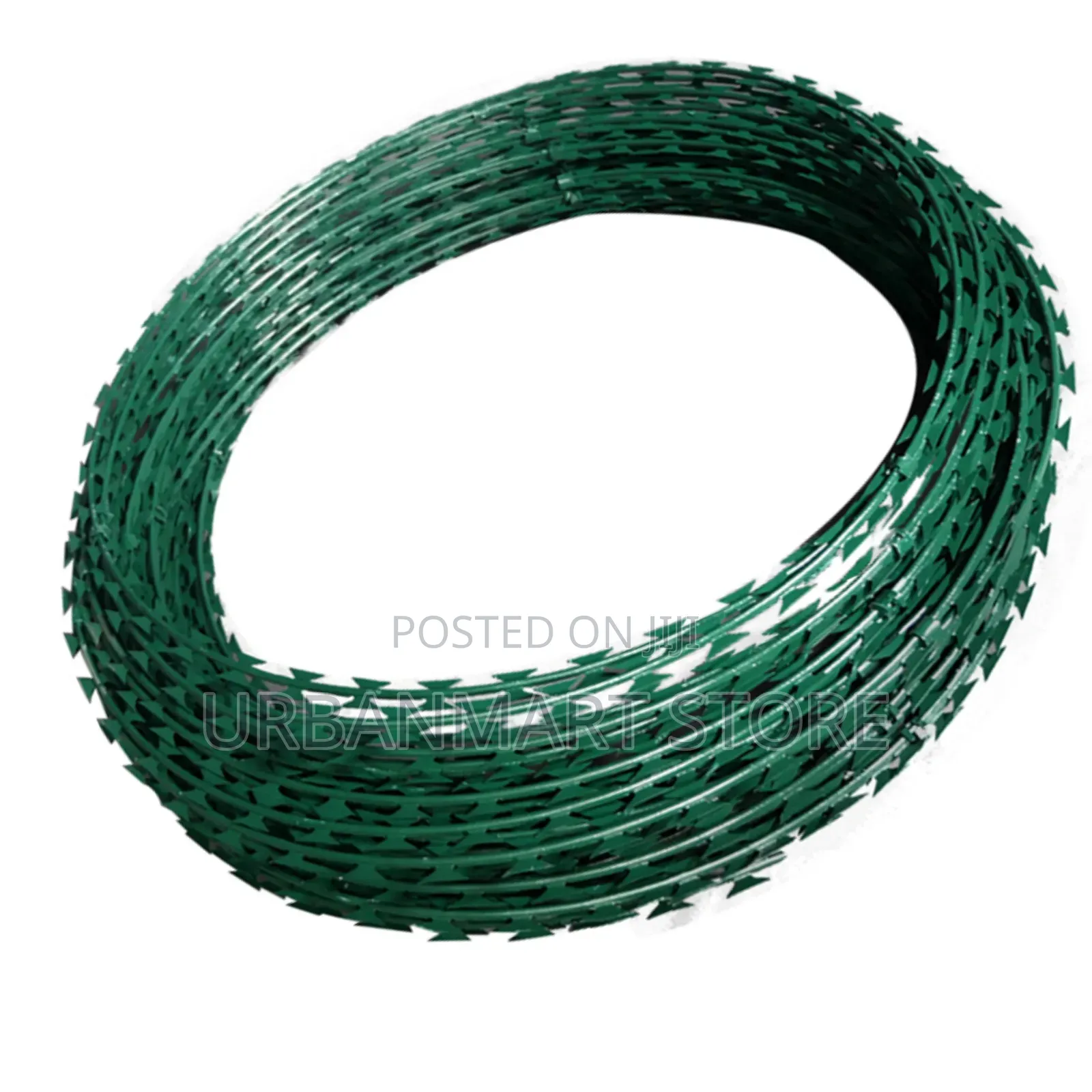 Galvanised Green 10M Razor Wire