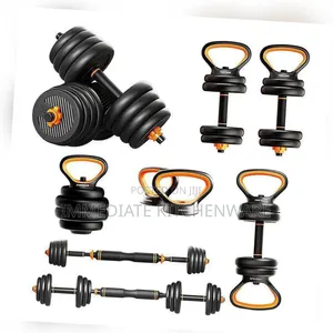 Adjustable 50kg Kettlebell/Barbell Set