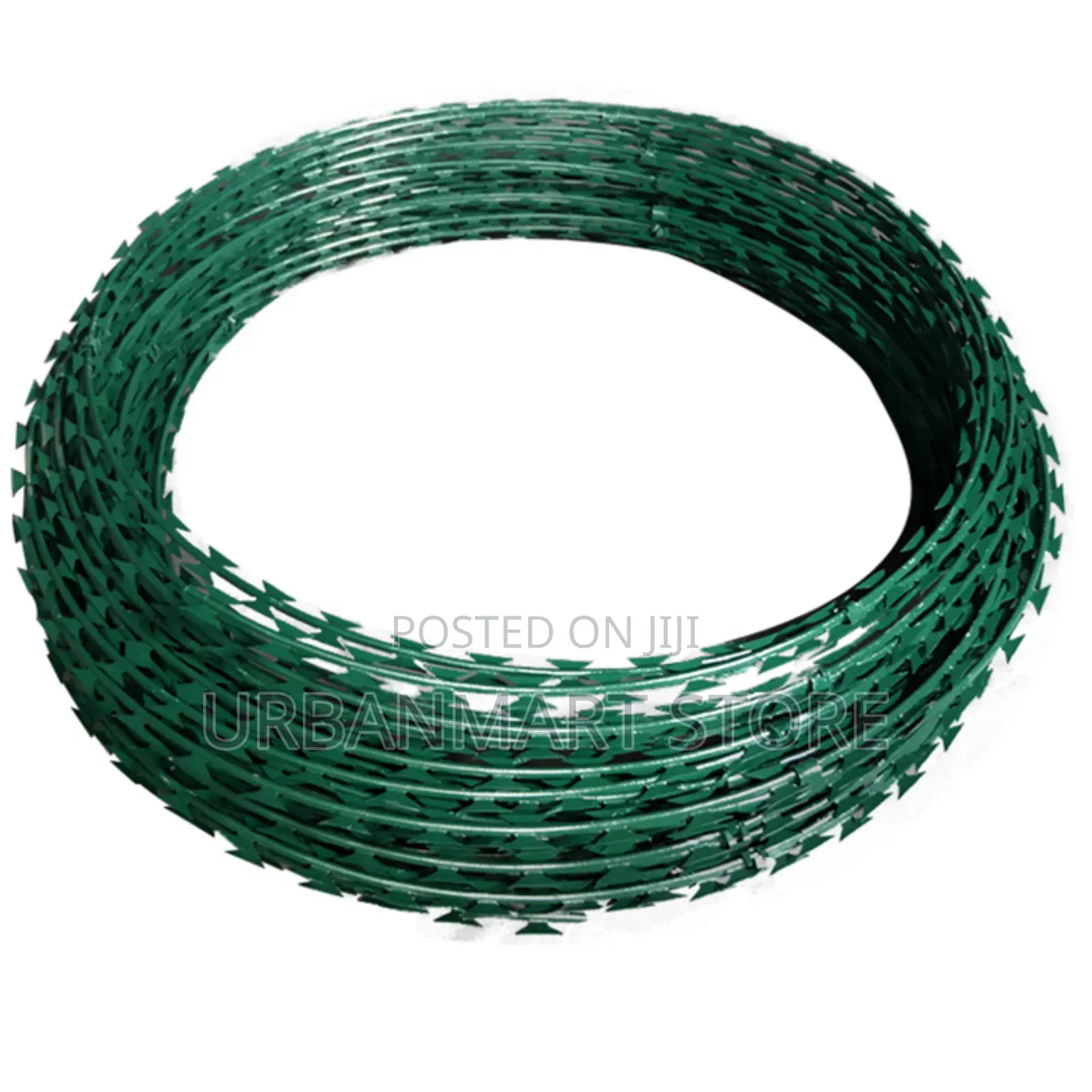 Galvanised Green 10M Razor Wire