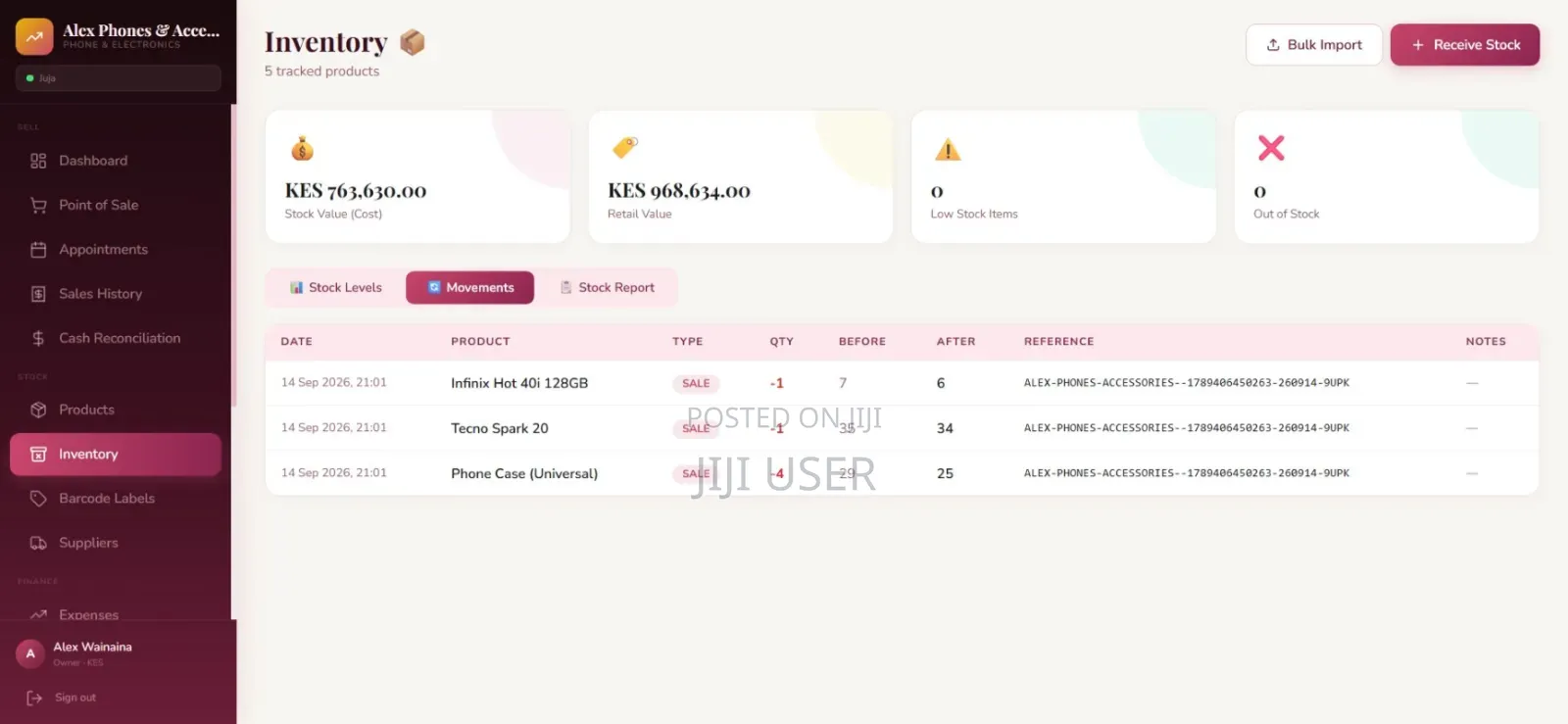 POS Stock Management System for Shops – Sales Profit