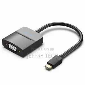 Vention Type-C to VGA Adapter 0.15M Black ABS Type