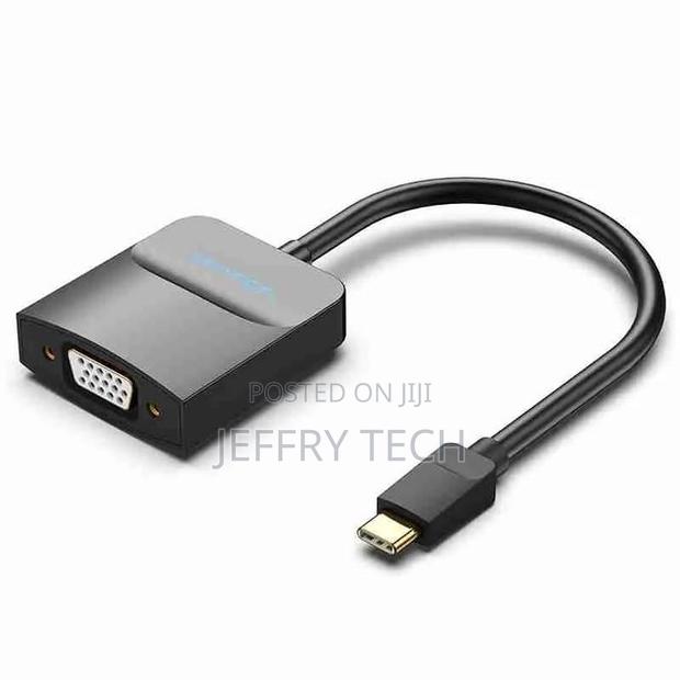Vention Type-C to VGA Adapter 0.15M Black ABS Type - main view