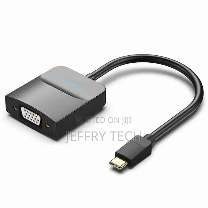 Vention Type-C to VGA Adapter 0.15M Black ABS Type