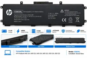 HP CD03XL Battery for ProBook 640 645 650 G4 G5 – 48Wh