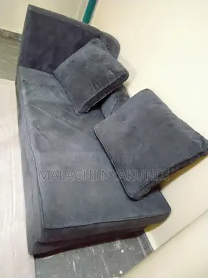 6-Seater Fabric Sofa Set - Dark Grey