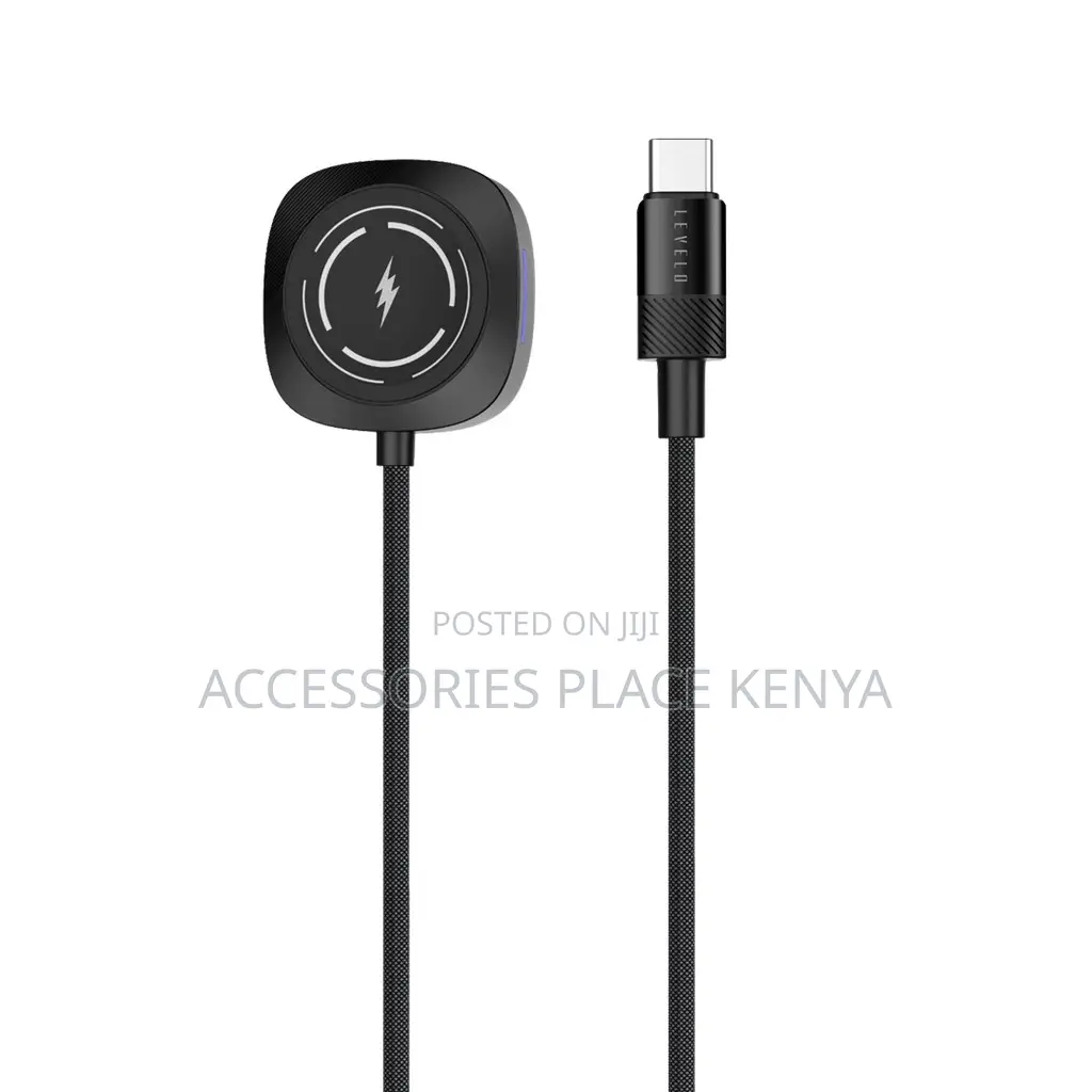 Levelo Otto Type- C Apple Watch Wireless Charger 1.2m Cable -Black