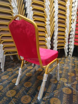 Red Velvet Heavy-Duty Conference Banquet Chair