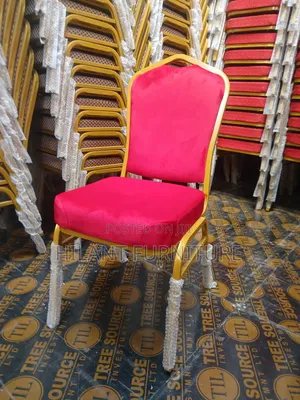 Red Velvet Heavy-Duty Conference Banquet Chair