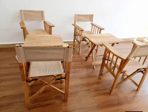 Customized Mahogany Safari Camping Chairs Foldable