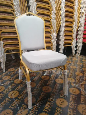 Grey Fabric Heavy-Duty Conference Banquet Chair