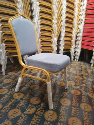 Grey High-Density Heavy-Duty Conference Banquet Chair