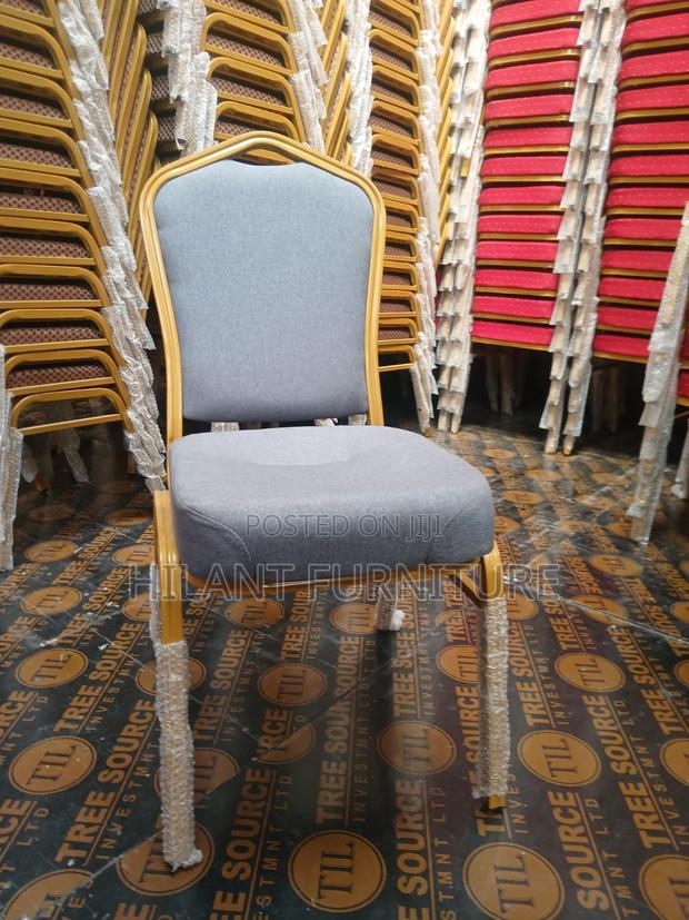 Grey High-Density Heavy-Duty Conference Banquet Chair
