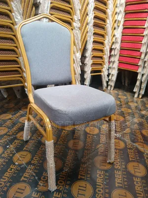 Grey High-Density Heavy-Duty Conference Banquet Chair