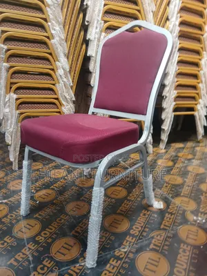 Maroon and Grey Fabric Heavy-Duty Conference Banquet Chair
