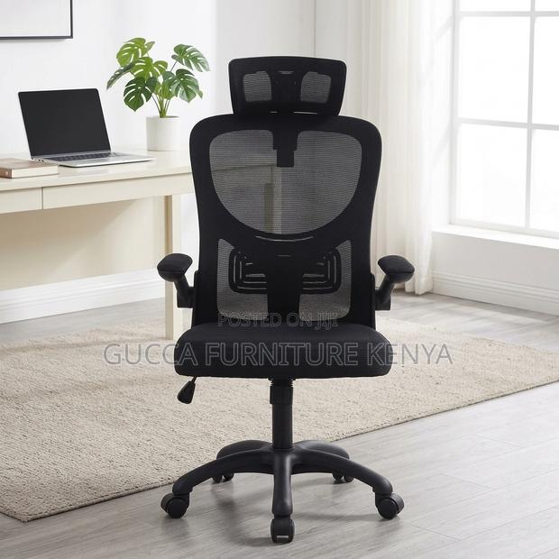 Office Staff Mesh Chair With Flip Arms