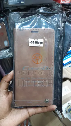 Caseme Leather Flip Cover Case for Samsung Galaxy S25 Edge