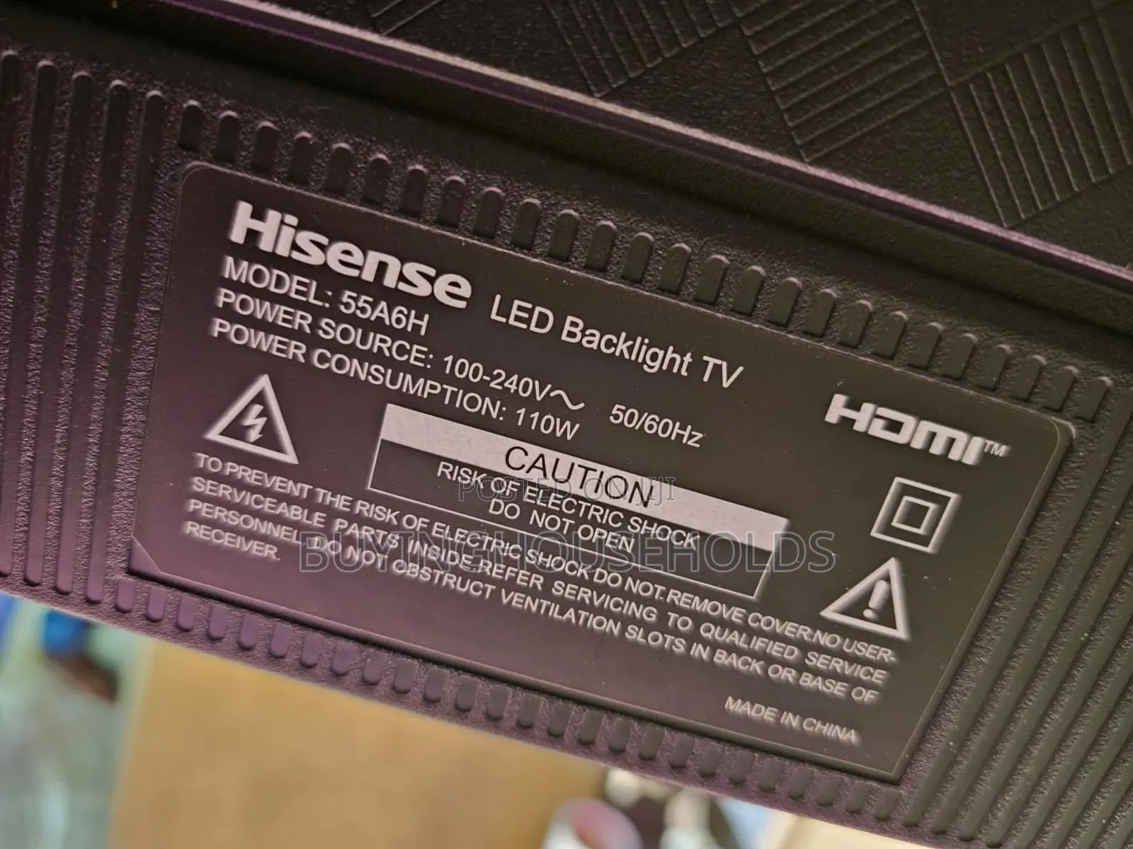 Hisense 55" Smart TV Model:55A6H