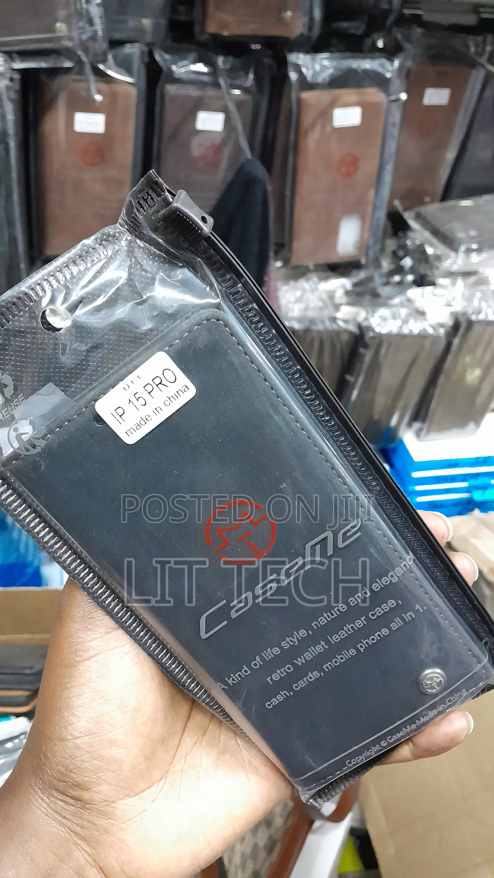 CaseMe for iPhone 15 Pro Wallet Case,Soft PU Leather Flip Case