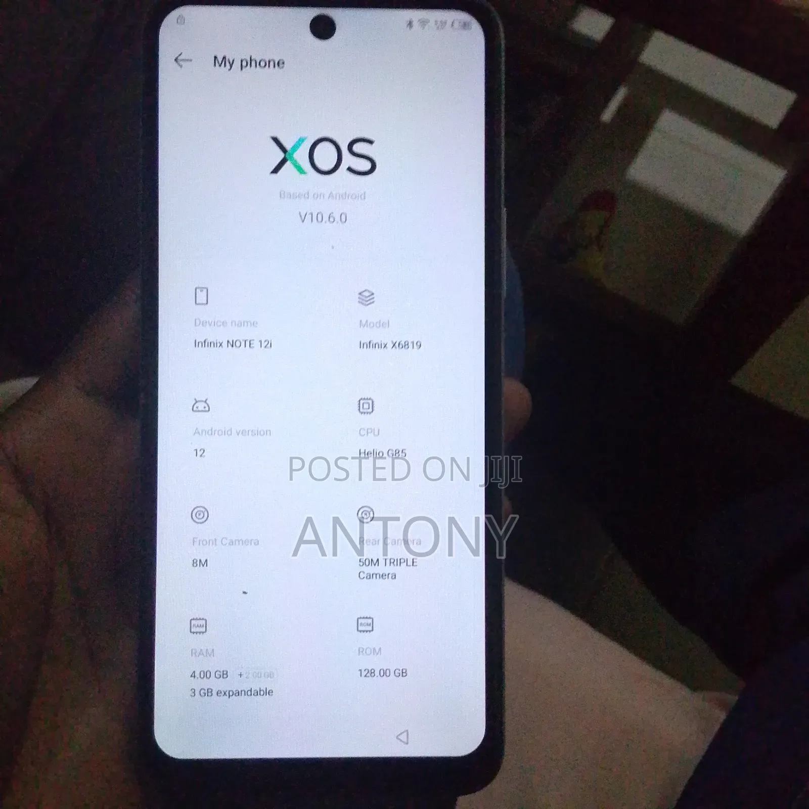 Infinix Note 12i 2022 128 GB White