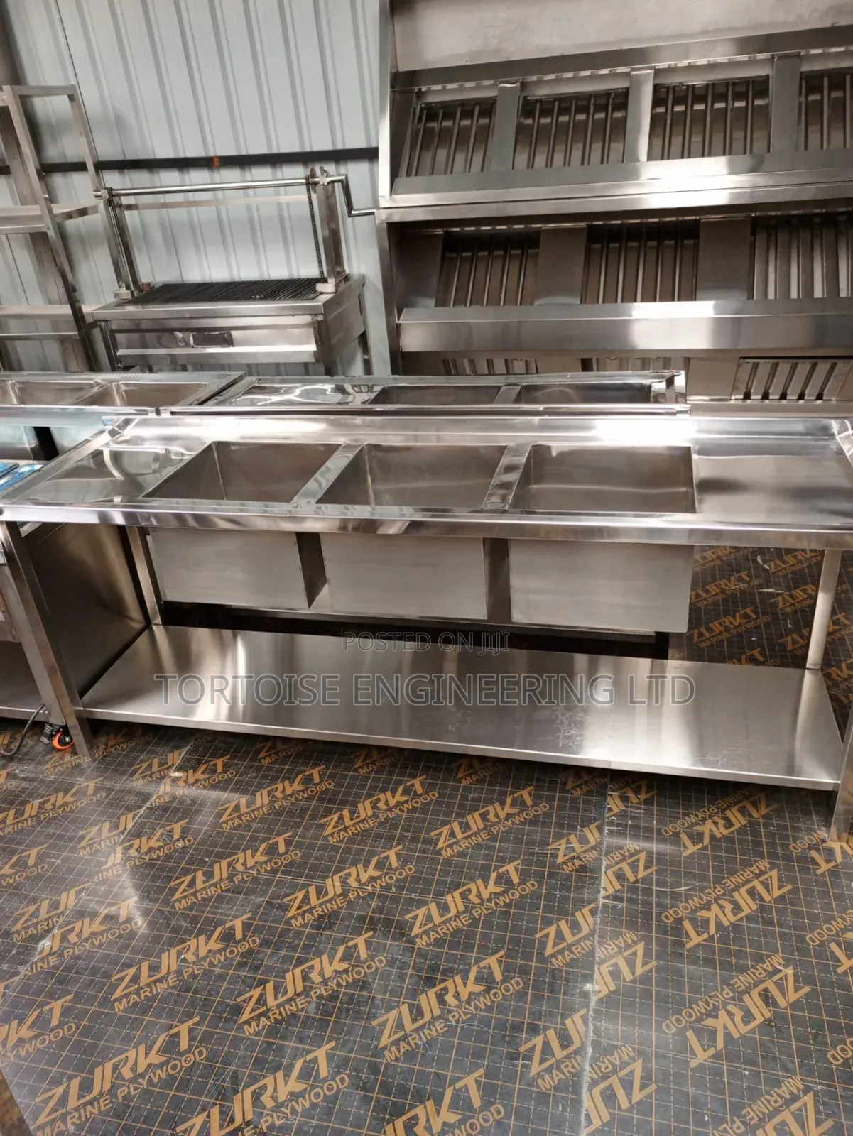 Stainless Steel Commercial Triple Sink(Three Bowl Sink)