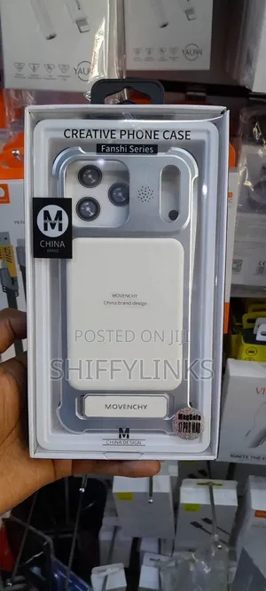 iPhone 17 Pro Max Metallic Leather Movenchy Case
