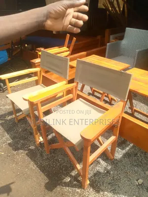 Wooden Canvas Foldable Tourists Chairs Mahogany Canvased