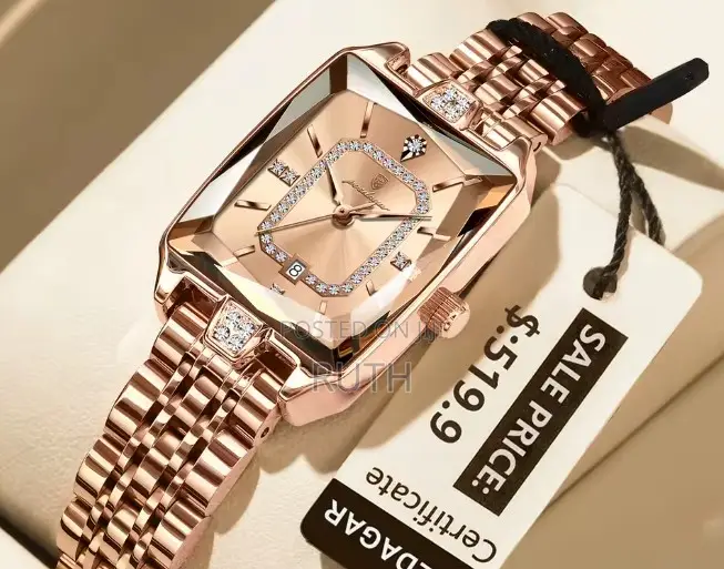 Stainless Steel Quartz POEDAGAR Luxury Elegant Watch for Woman