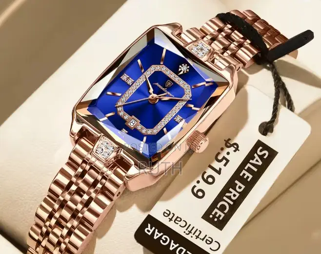Stainless Steel Quartz POEDAGAR Luxury Elegant Watch for Woman