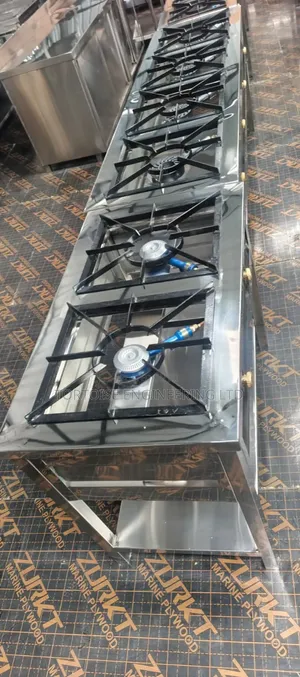 Stainless Steel Commercial 2 Burner Gas Cooker Size 1200mm by 550mm